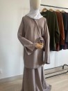 Ensemble kimono et jupe en lin - Muslim Paradise