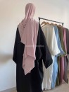 Abaya lin pas cher noir