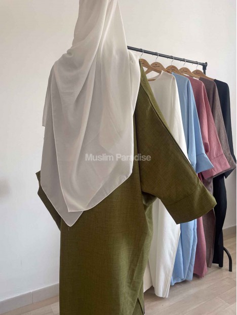 Abaya de lino - Abaya básica - Muslim Paradise