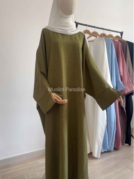 Abaya de lino - Abaya básica - Muslim Paradise