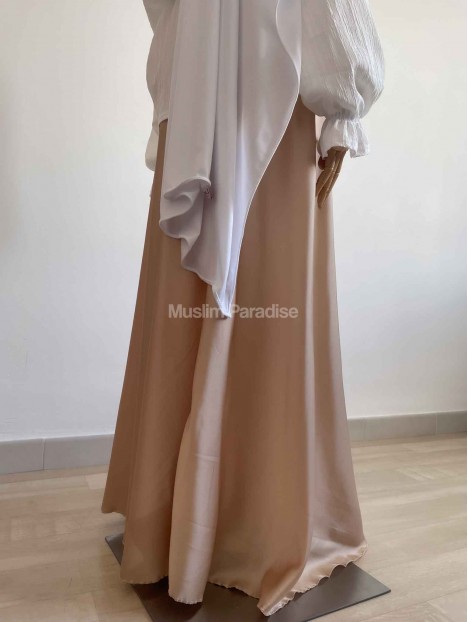 jupe longue satin pas cher