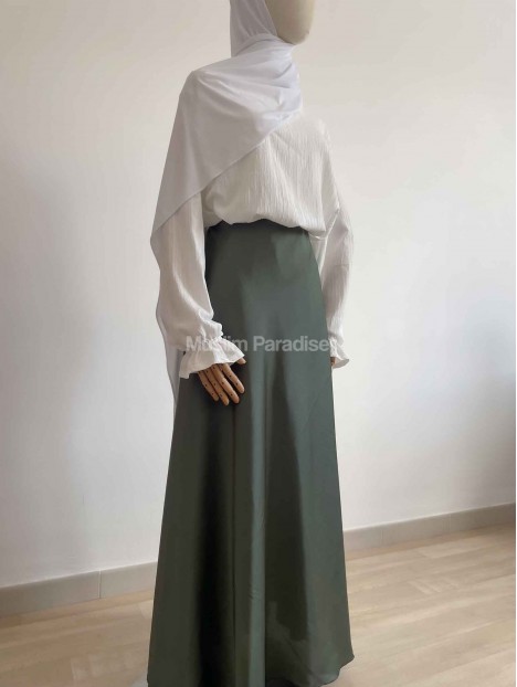 Falda larga de satén barato - Muslim Paradise