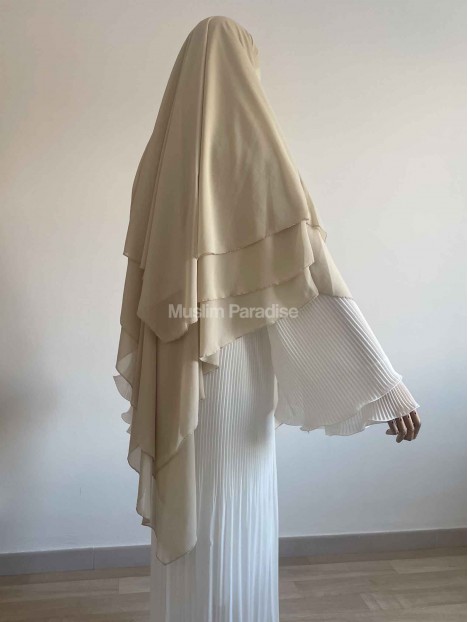abaya manches volantes
