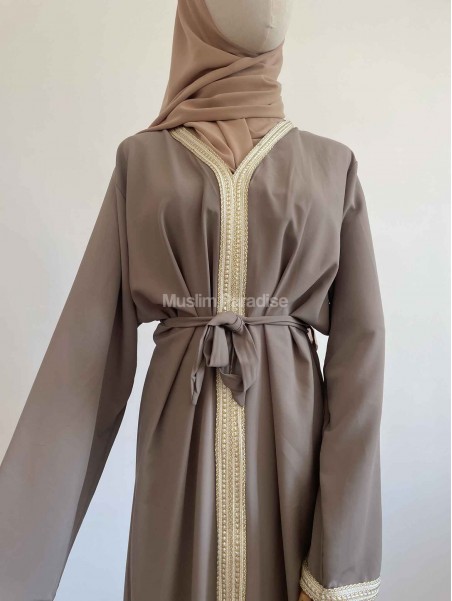 Abaya aid taupe
