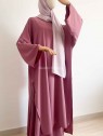 Ensemble tunique extra longue et jupe rose foncé Muslim Paradise