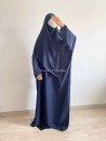 Ensemble abaya khimar muslim paradise bleu marine