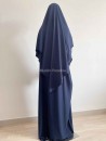 Ensemble abaya khimar pas cher bleu marine
