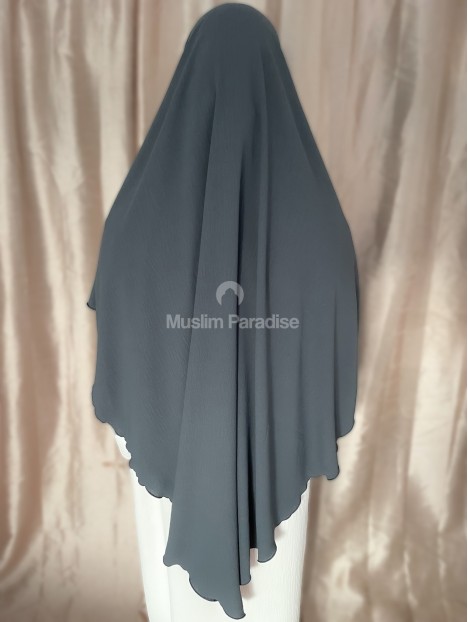 Khimar jazz gris foncé