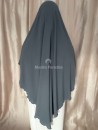 Khimar jazz gris foncé
