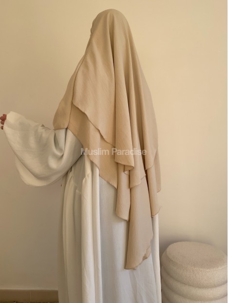 Khimar Jazz 2 voiles beige