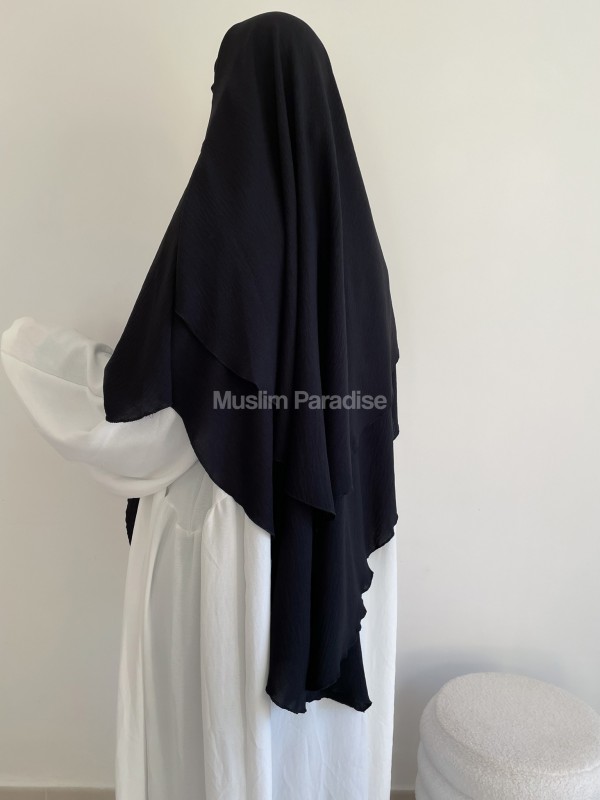 Khimar Jazz 2 voiles noir