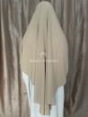 Khimar soie de medine beige clair