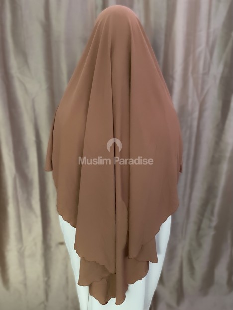 khimar soie de medine beige sable