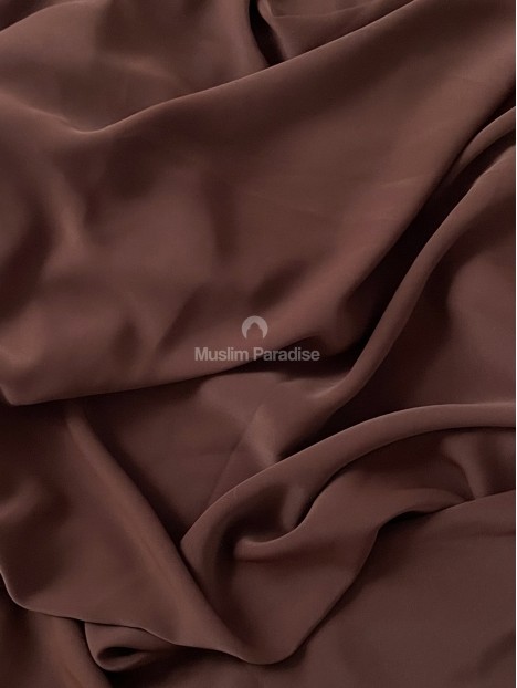 khimar soie de medine pas cher marron