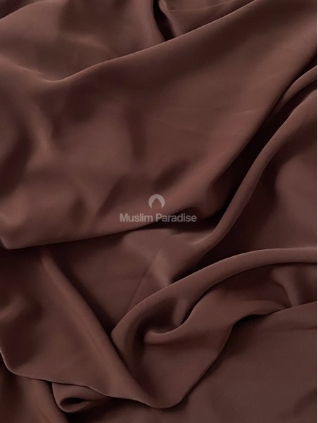khimar soie de medine pas cher marron