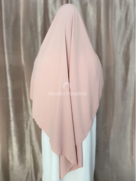 khimar soie de medine rose clair