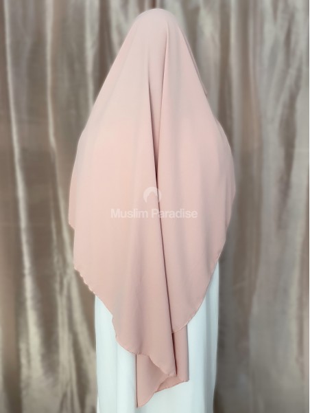 khimar soie de medine rose clair