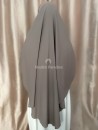 Khimar soie de medine taupe muslim paradise