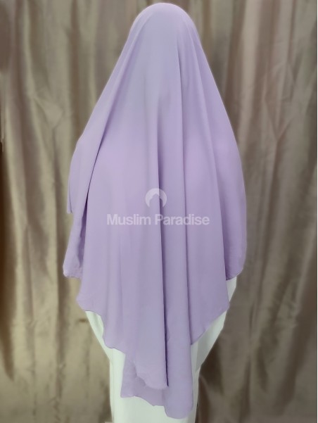 Khimar soie de medine violet