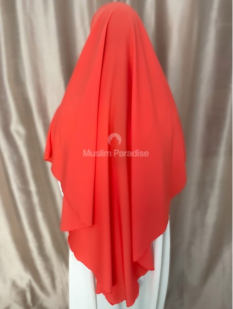 Khimar rose fushia soie de medine