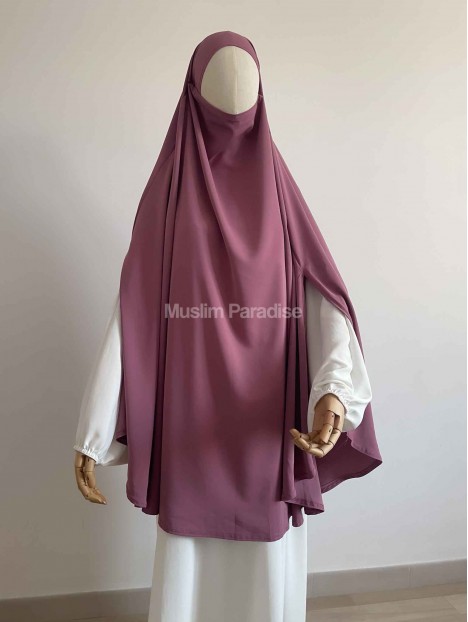 Khimar carré framboise pas cher