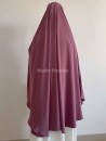 Khimar ouvert framboise