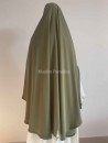 khimar carré soie de medine kaki