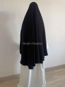 khimar carré soie de medine noir