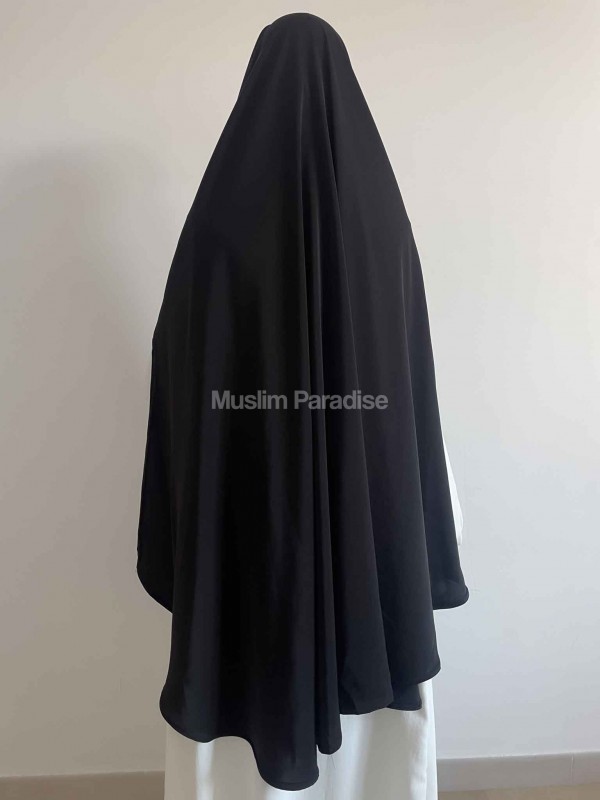 Khimar ouvert noir