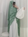 Khimar Mousseline Vert d'eau