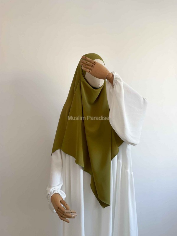 Khimar vert olive pas cher