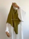 Khimar soie de medine vert olive muslim paradise pas cher