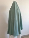 khimar carré soie de medine vert d'eau