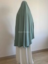 khimar carré soie de medine vert d'eau muslim paradise