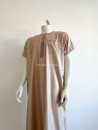 qamis ibrahim manches courtes beige