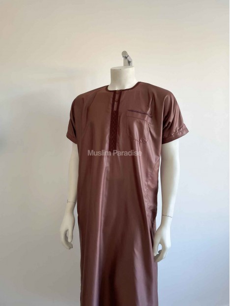 Premium Qamis - Mangas cortas - Brillante - Muslim Paradise