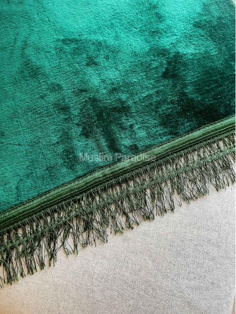 Tapis de prière épais sans motif - doux - coloris variés - Muslim Paradise