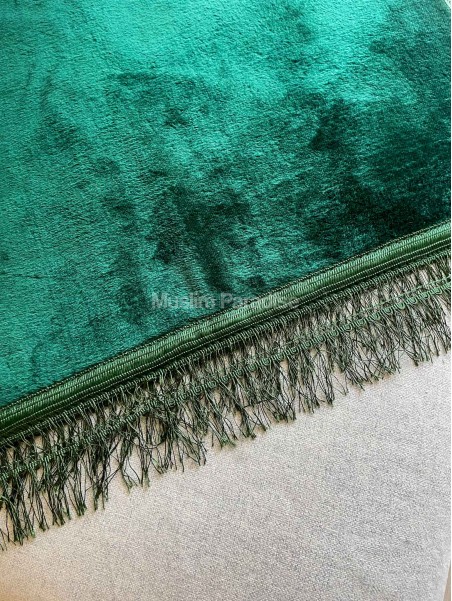Tapis de prière épais sans motif - doux - coloris variés - Muslim Paradise