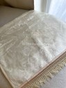 Tapis de prière blanc nacré