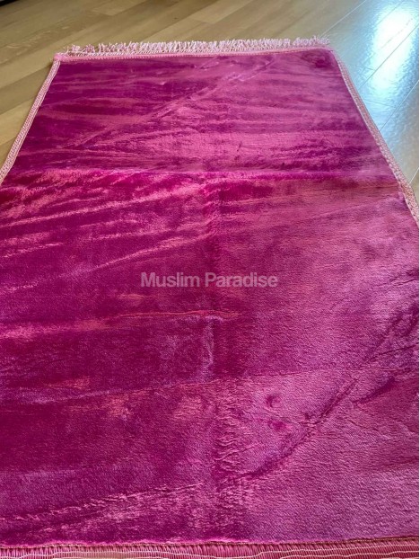 Tapis de prière épais sans motif - doux - coloris variés - Muslim Paradise