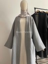 Manteau mastour gris clair