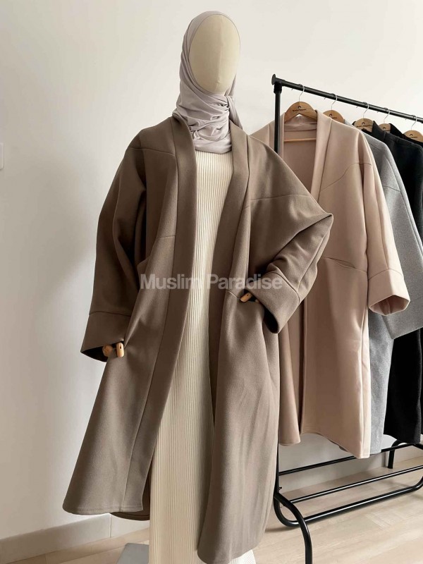 Manteau mastour taupe