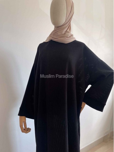 Abaya velour noir