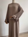 Vestido pull largo con nudos - Vestido de invierno - Muslim Paradise