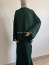 Ensemble Pull Jupe Maille Vert Sapin