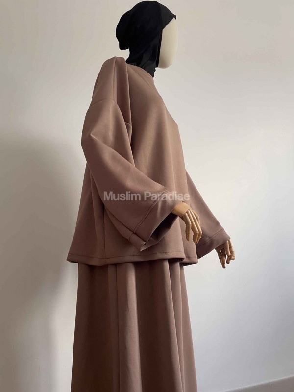 Ensemble basique Jersey taupe