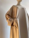 Abaya coton beige