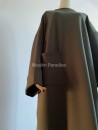 Abaya coton kaki