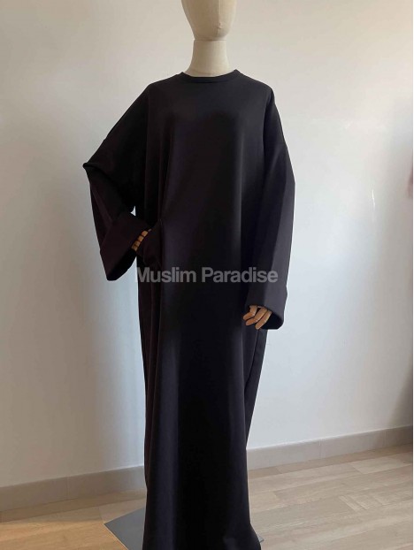 Abaya jersey noir