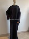 Abaya jersey noir